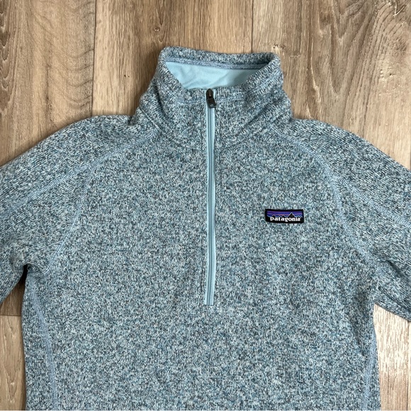 Patagonia Better Sweater 1/4-Zip Pullover Fleece Blue Size M - Picture 4 of 11